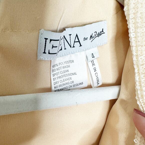 Mac Duggal Ieena 26306 Mini Dress Fit & Flare V-Neck Cap Sleeve Porcelain Size 4 - Picture 6 of 10